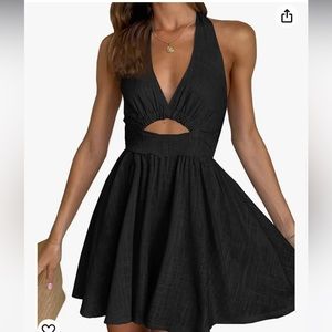 Black halter sundress size XL